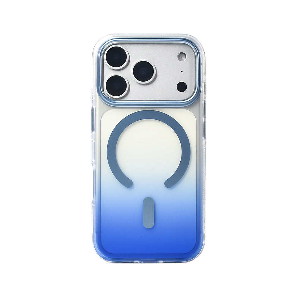 iPhone 17 Pro Kılıf M-safe Şarj Özellikli Transparan Renk Geçişli Zore Toros Kılıf