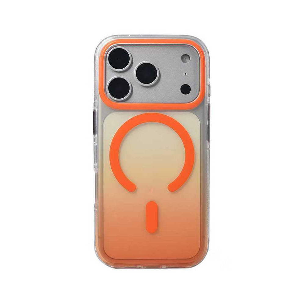 iPhone 17 Pro Kılıf M-safe Şarj Özellikli Transparan Renk Geçişli Zore Toros Kılıf