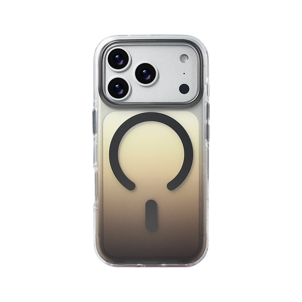 iPhone 17 Pro Kılıf M-safe Şarj Özellikli Transparan Renk Geçişli Zore Toros Kılıf
