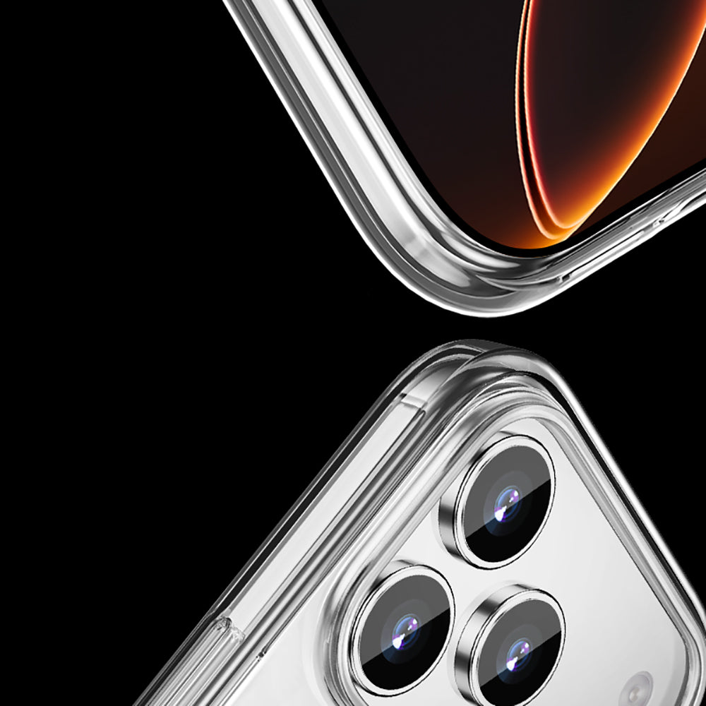 iPhone 17 Pro Kılıf M-safe Şarj Özellikli Transparan Sert PC Wlons Pita Kılıf