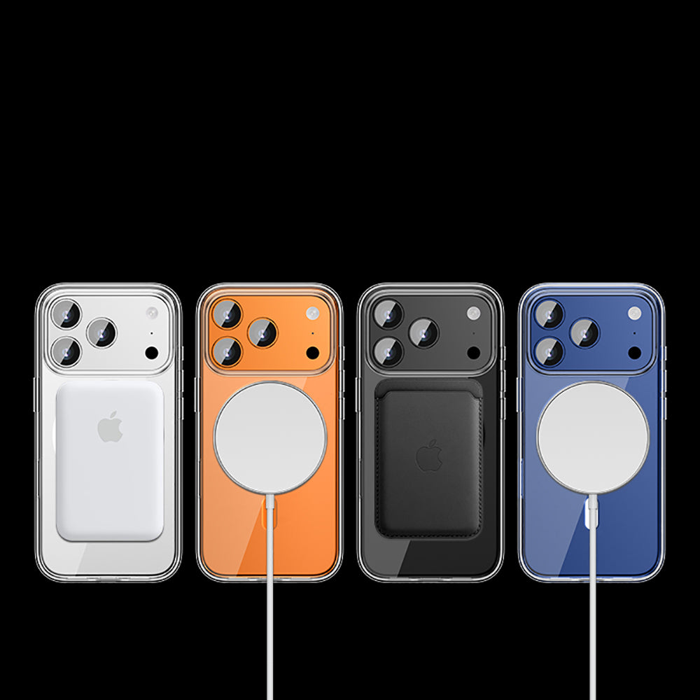 iPhone 17 Pro Kılıf M-safe Şarj Özellikli Transparan Sert PC Wlons Pita Kılıf