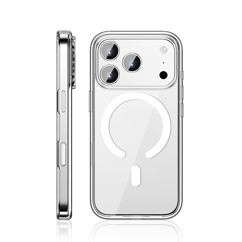 iPhone 17 Pro Kılıf M-safe Şarj Özellikli Transparan Sert PC Wlons Pita Kılıf