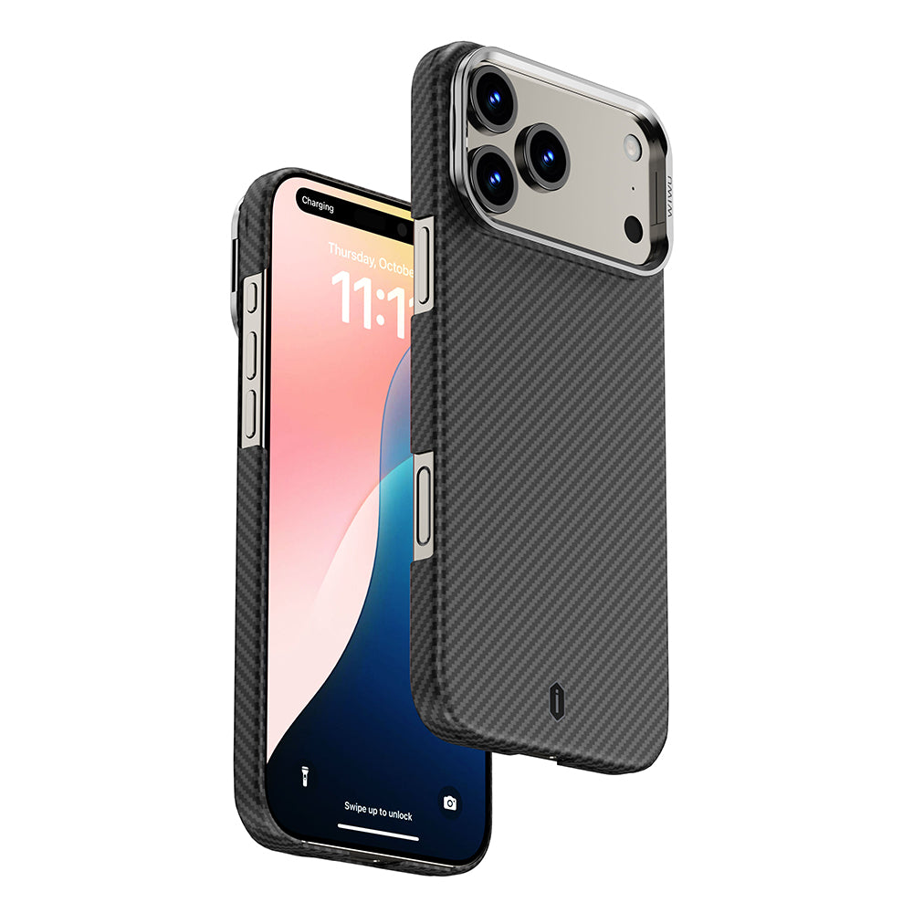 iPhone 17 Pro Kılıf M-safe Şarj Özellikli Wiwu DCC-206 Aramid Air Kılıf