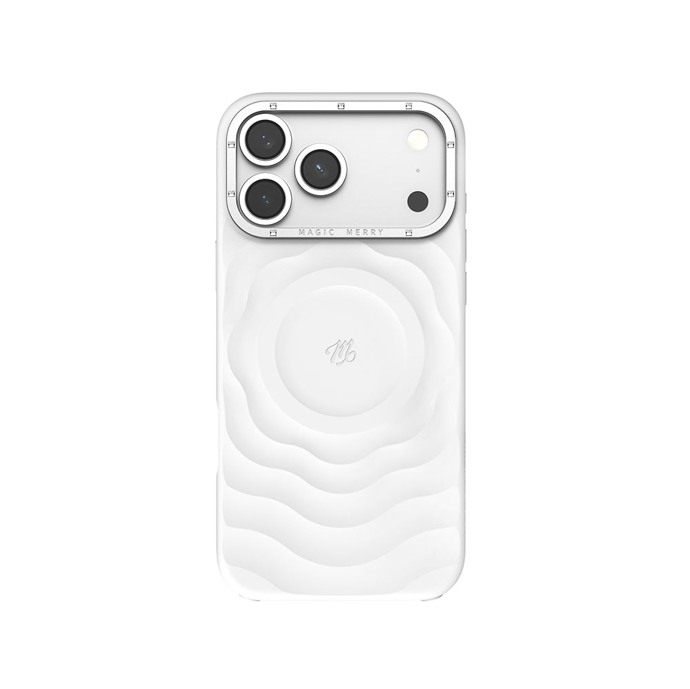 iPhone 17 Pro Kılıf M-safe Şarj Özellikli Wiwu Magic Merry Blossom Drift Serisi Kılıf
