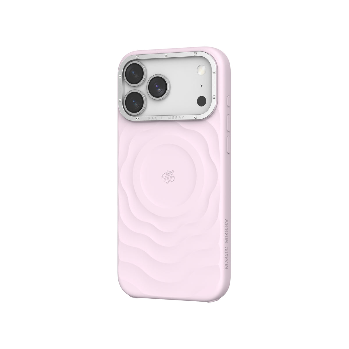iPhone 17 Pro Kılıf M-safe Şarj Özellikli Wiwu Magic Merry Blossom Drift Serisi Kılıf