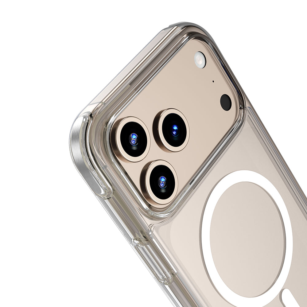 iPhone 17 Pro Kılıf M-safe Şarj Özellikli Wiwu MCC-702 Titanyum Pro Serisi Sert PC Kılıf