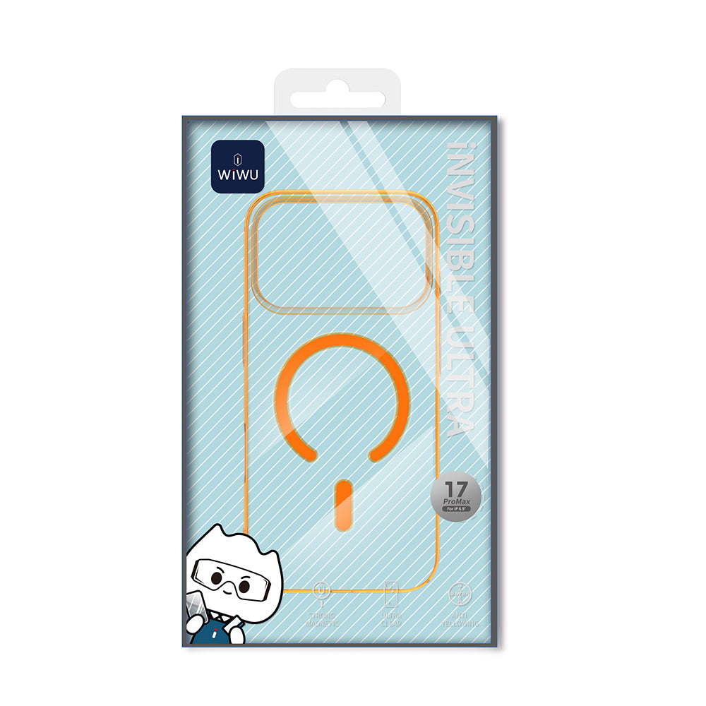 iPhone 17 Pro Kılıf M-safe Şarj Özellikli Wiwu YXK-207 Invisible Pro Sert PC Kılıf