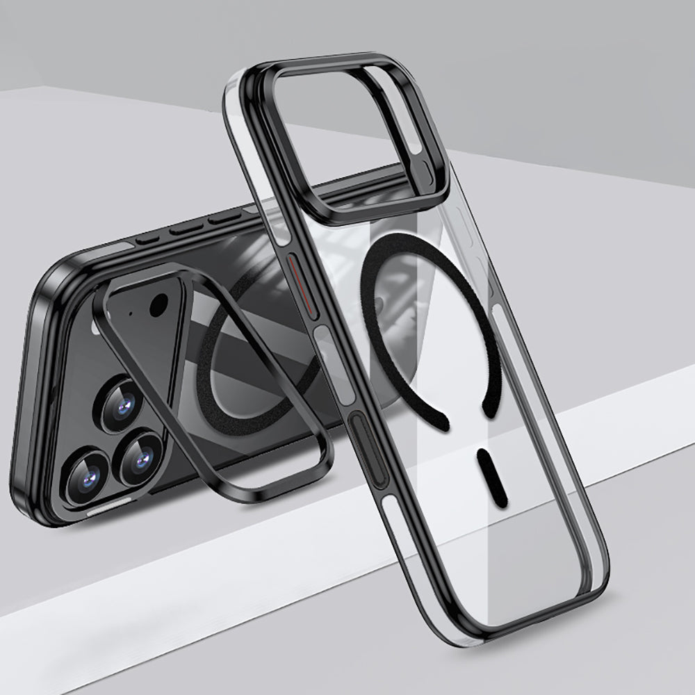 iPhone 17 Pro Kılıf M-safe Şarj Özellikli Wlons Standlı Efsane Kılıf