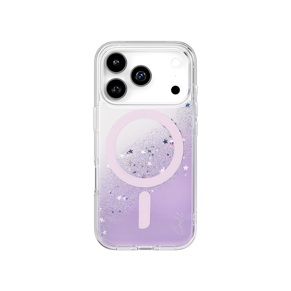 iPhone 17 Pro Kılıf M-safe Şarj Özellikli Yıldız Simli Arka Yüzey Coehl Lyra Kılıf