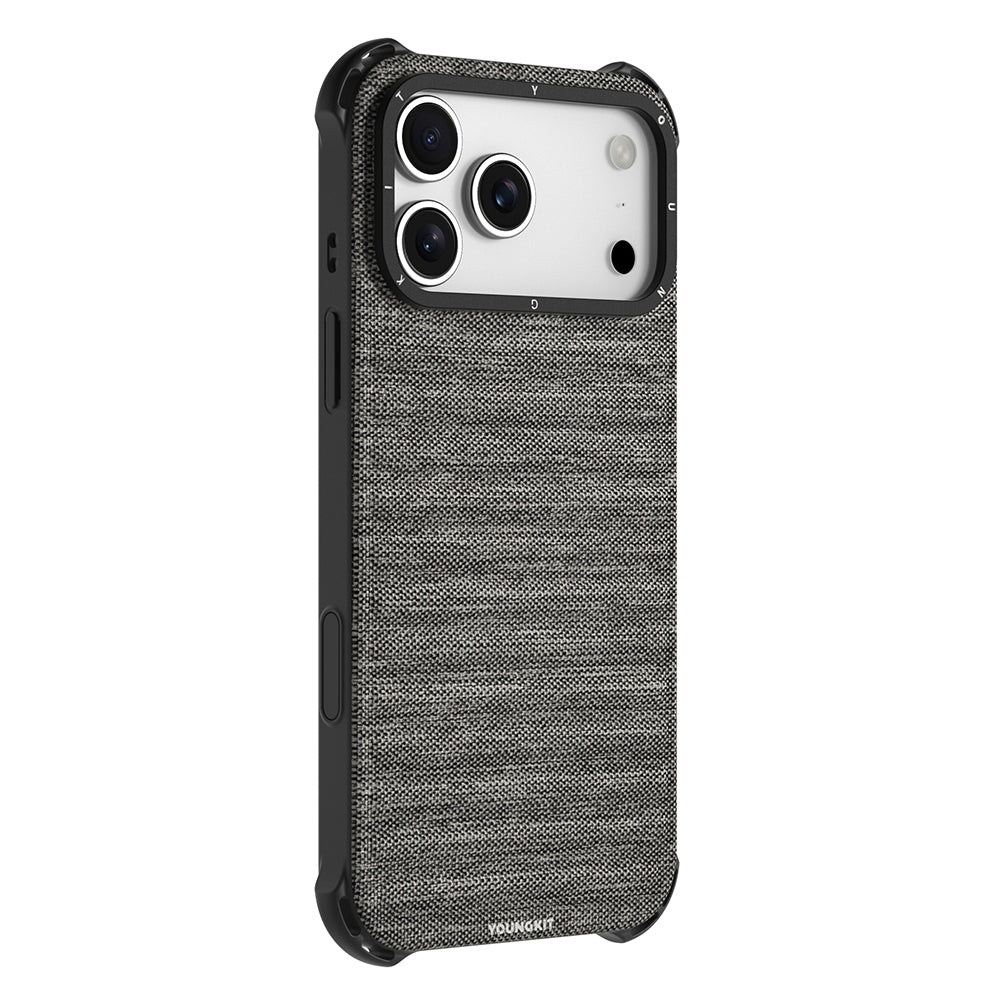 iPhone 17 Pro Kılıf M-safe Şarj Özellikli Youngkit Canvas Serisi Kılıf
