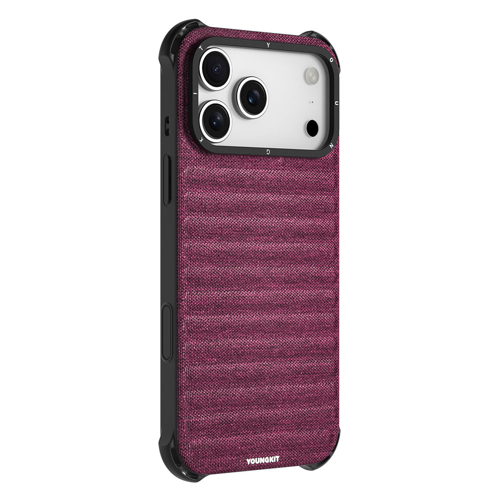 iPhone 17 Pro Kılıf M-safe Şarj Özellikli Youngkit Canvas Serisi Kılıf