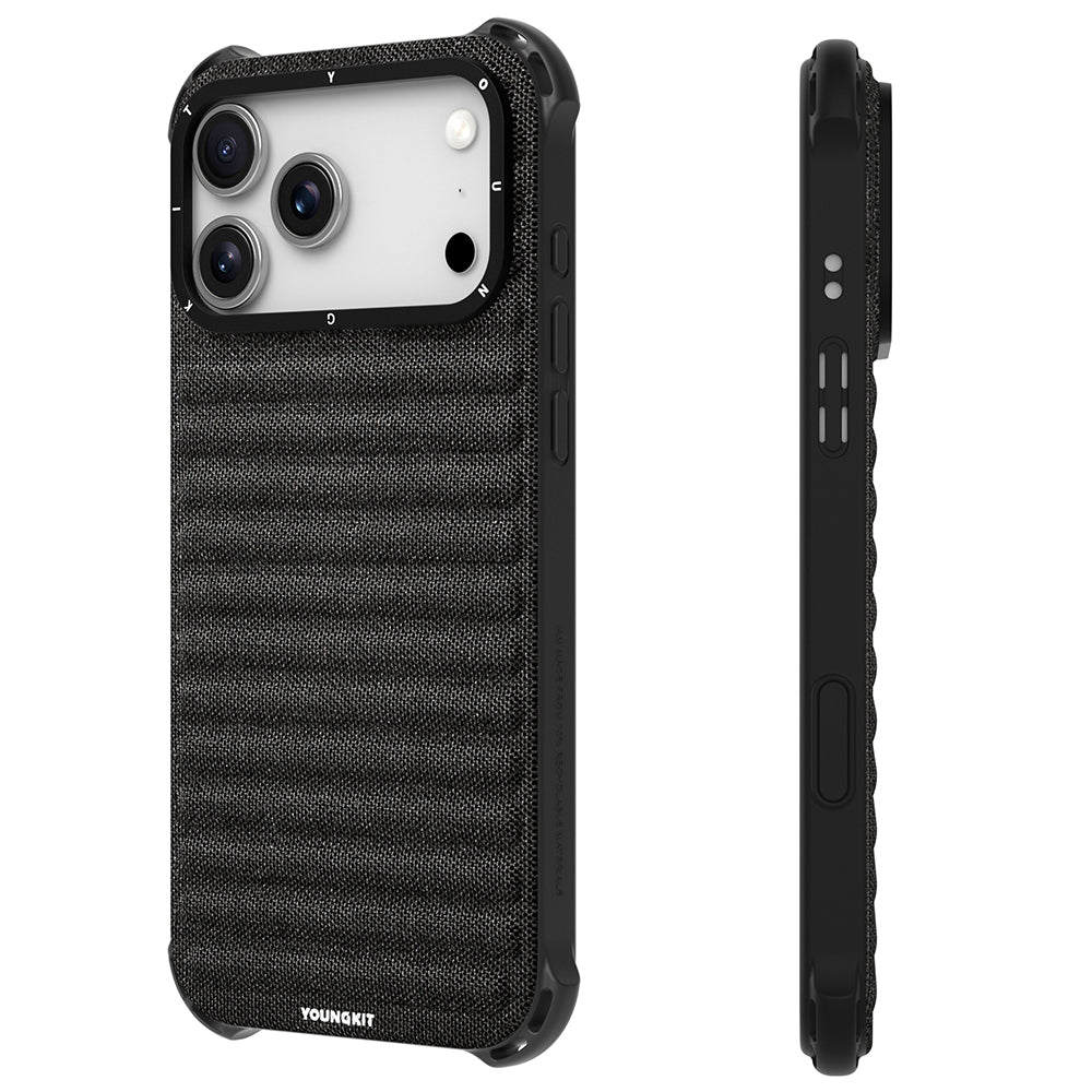 iPhone 17 Pro Kılıf M-safe Şarj Özellikli Youngkit Canvas Serisi Kılıf