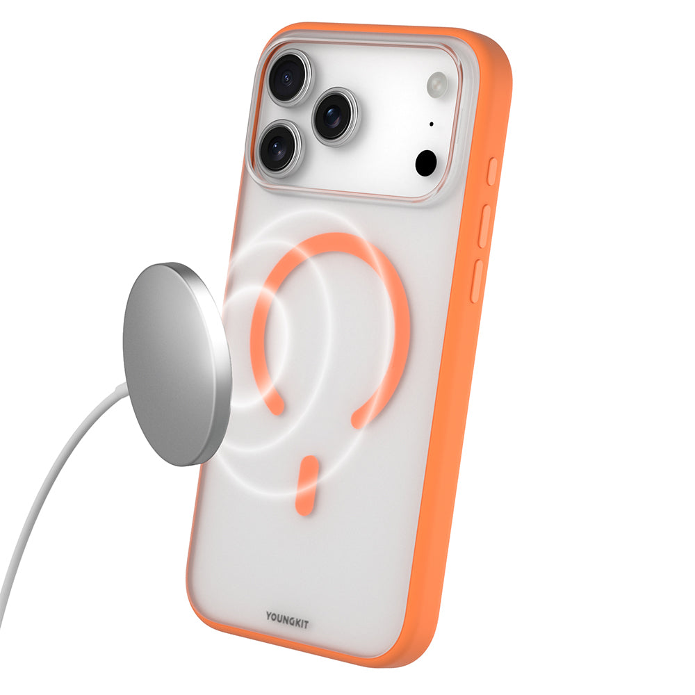 iPhone 17 Pro Kılıf M-safe Şarj Özellikli Youngkit Clear Serisi Kılıf