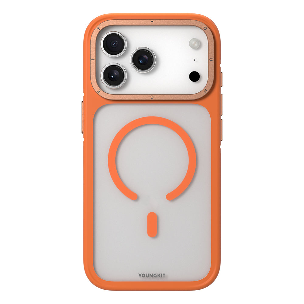 iPhone 17 Pro Kılıf M-safe Şarj Özellikli Youngkit Rock Sand Serisi Kılıf