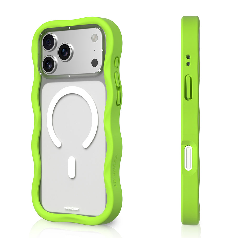 iPhone 17 Pro Kılıf M-safe Şarj Özellikli Youngkit Wave Matte Serisi Kılıf