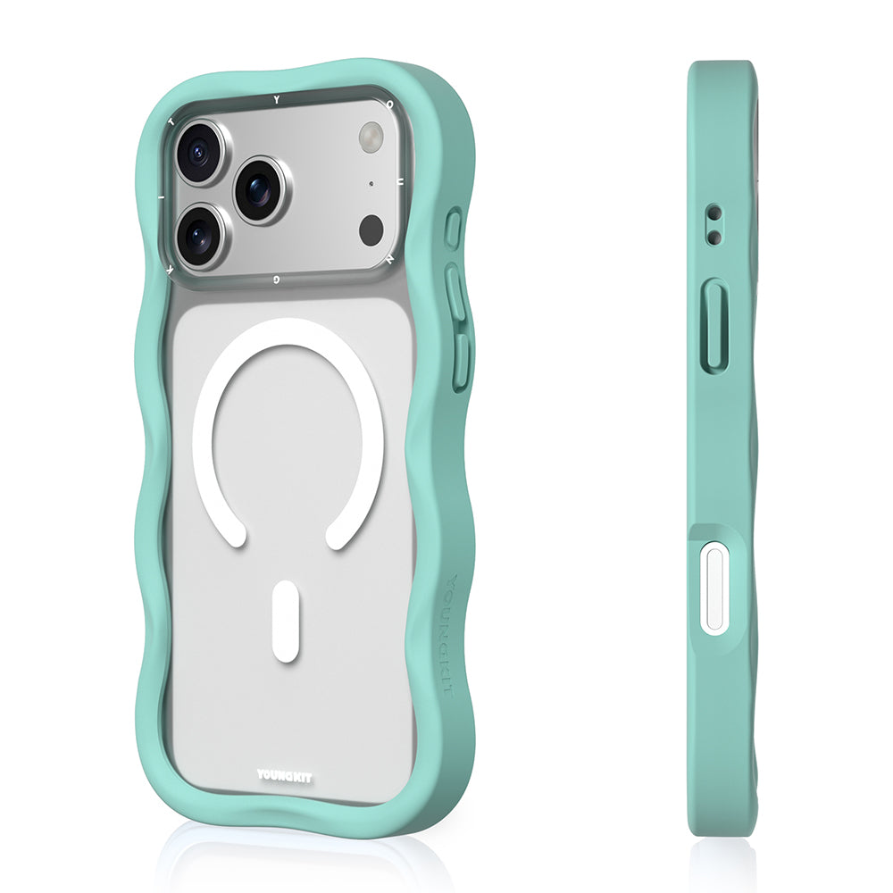 iPhone 17 Pro Kılıf M-safe Şarj Özellikli Youngkit Wave Matte Serisi Kılıf