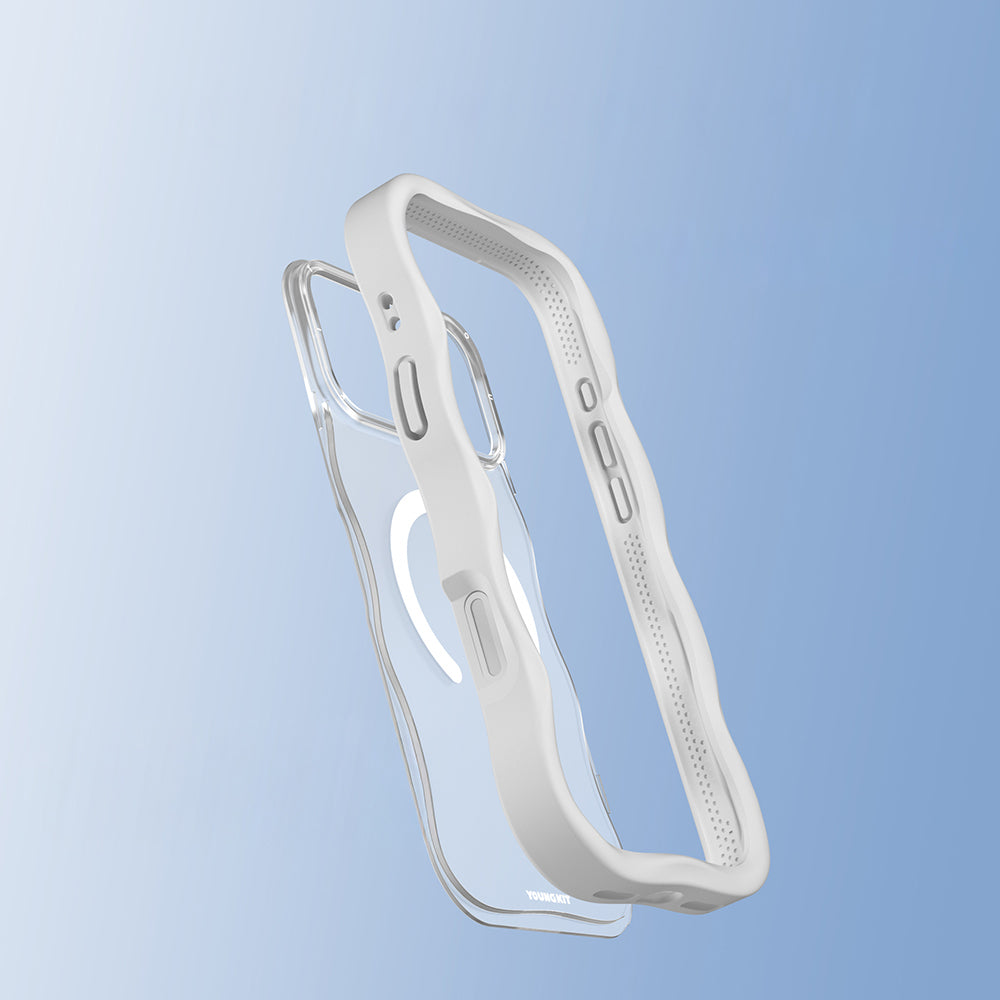 iPhone 17 Pro Kılıf M-safe Şarj Özellikli Youngkit Wave Matte Serisi Kılıf