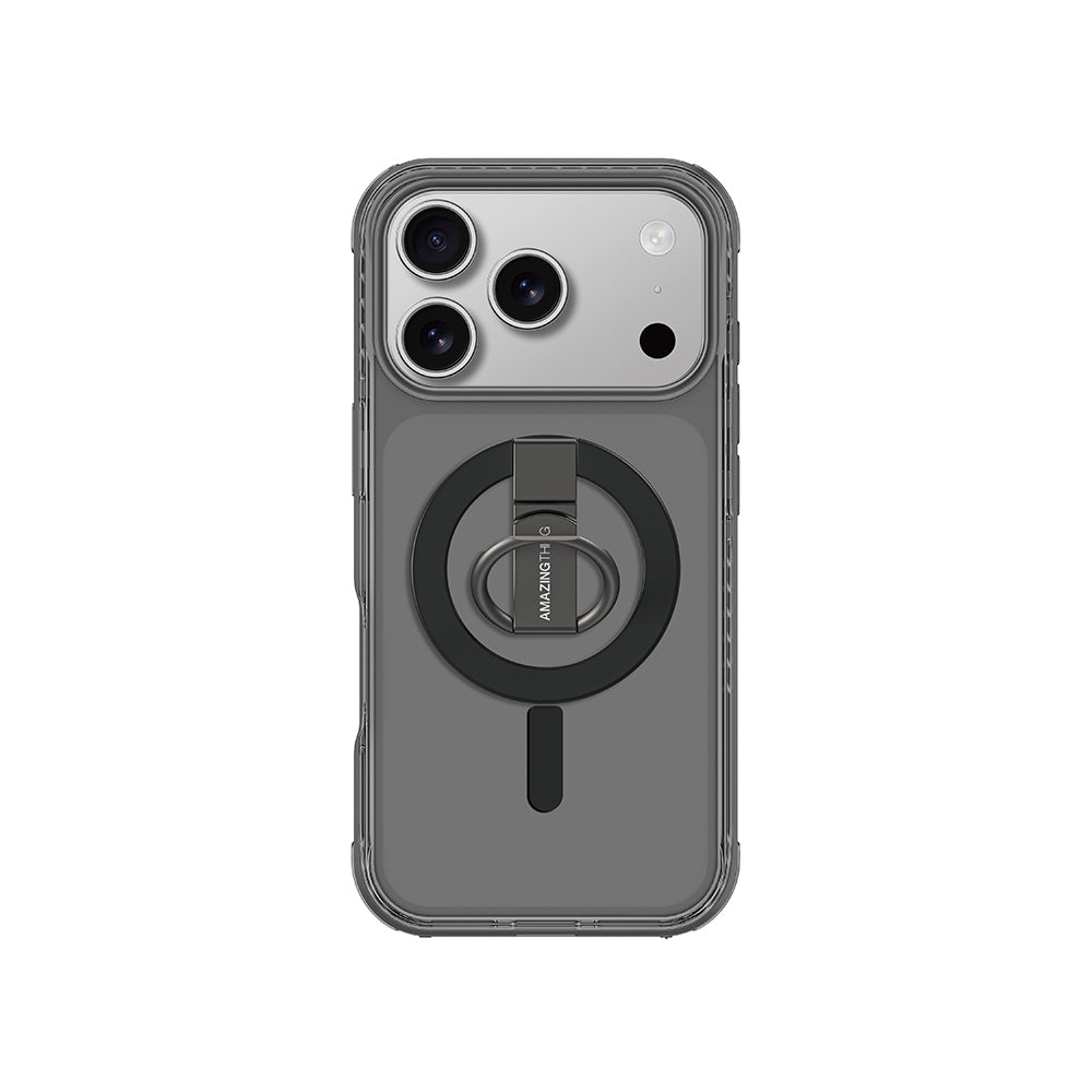 iPhone 17 Pro Kılıf M-safe Şarj Özellikli Yüzük Standlı Amazingthing Titan Pro Serisi Kılıf