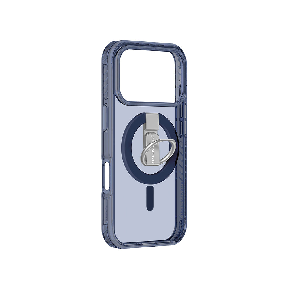 iPhone 17 Pro Kılıf M-safe Şarj Özellikli Yüzük Standlı Amazingthing Titan Pro Serisi Kılıf