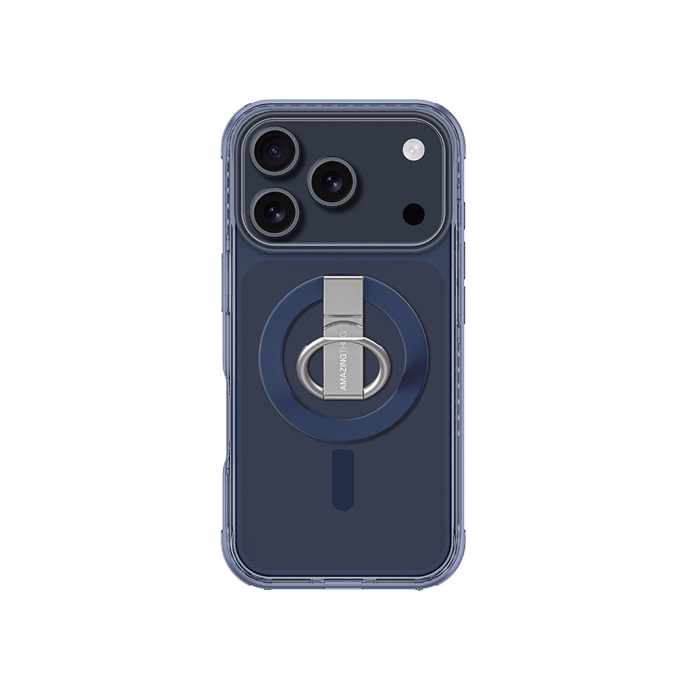 iPhone 17 Pro Kılıf M-safe Şarj Özellikli Yüzük Standlı Amazingthing Titan Pro Serisi Kılıf