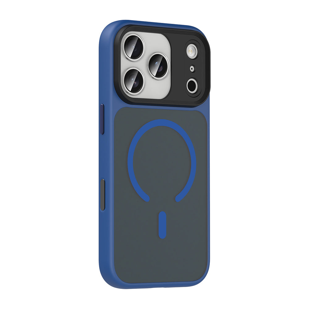 iPhone 17 Pro Kılıf Mat Arka Yüzey Wireless Şarj Özellikli Zore Flet M-safe Kılıf