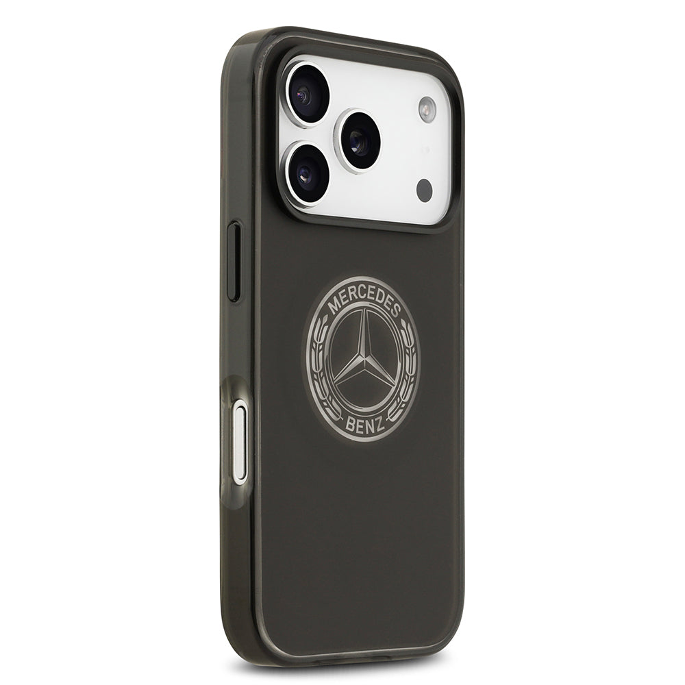 iPhone 17 Pro Kılıf Mercedes Benz Orijinal Lisanslı M-safe Şarj Özellikli Buzlu PC Nostaljik Yıldız Dizayn Kılıf