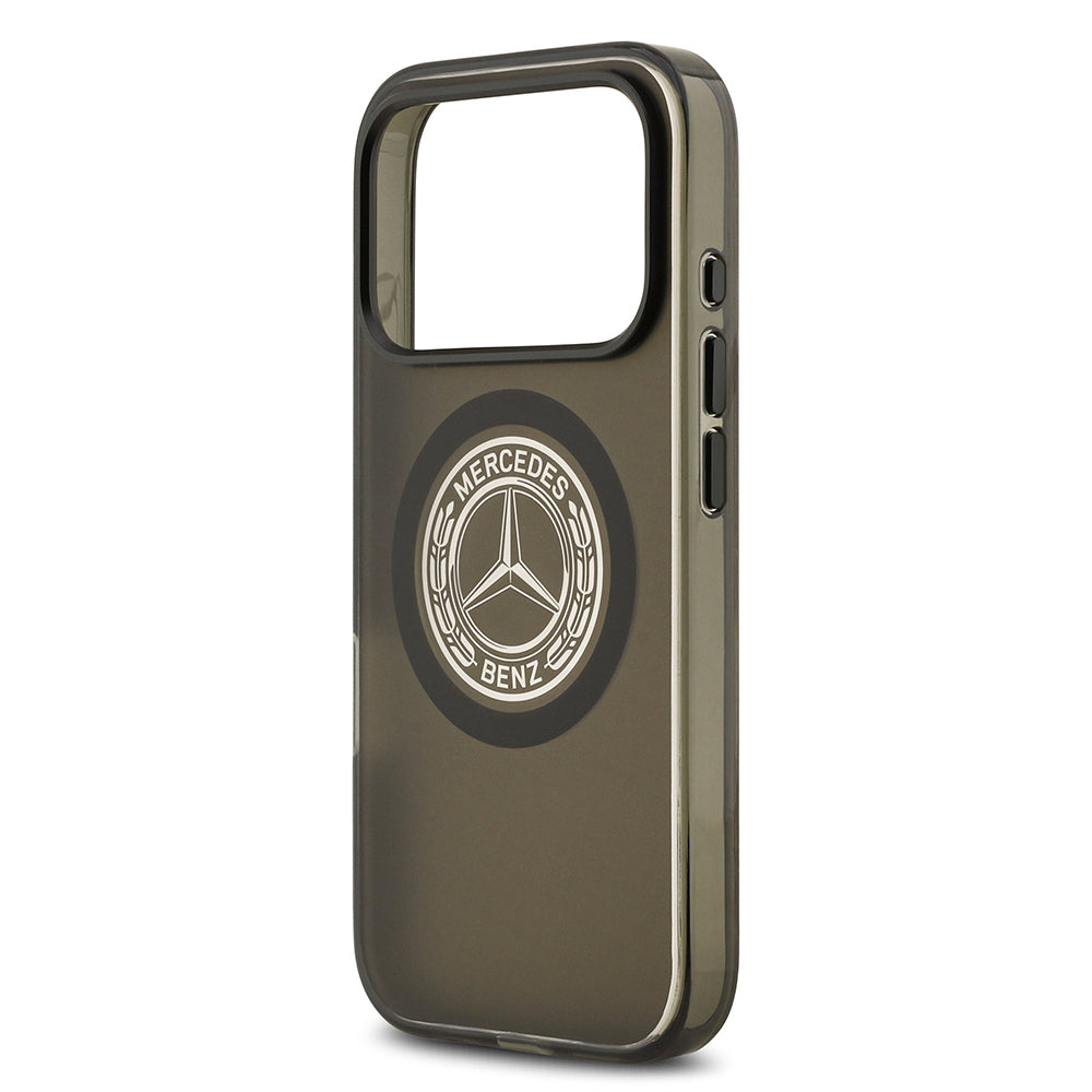 iPhone 17 Pro Kılıf Mercedes Benz Orijinal Lisanslı M-safe Şarj Özellikli Buzlu PC Nostaljik Yıldız Dizayn Kılıf