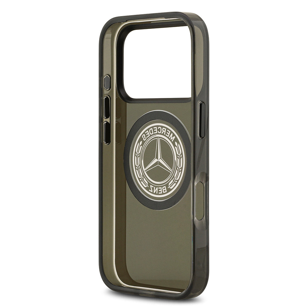 iPhone 17 Pro Kılıf Mercedes Benz Orijinal Lisanslı M-safe Şarj Özellikli Buzlu PC Nostaljik Yıldız Dizayn Kılıf