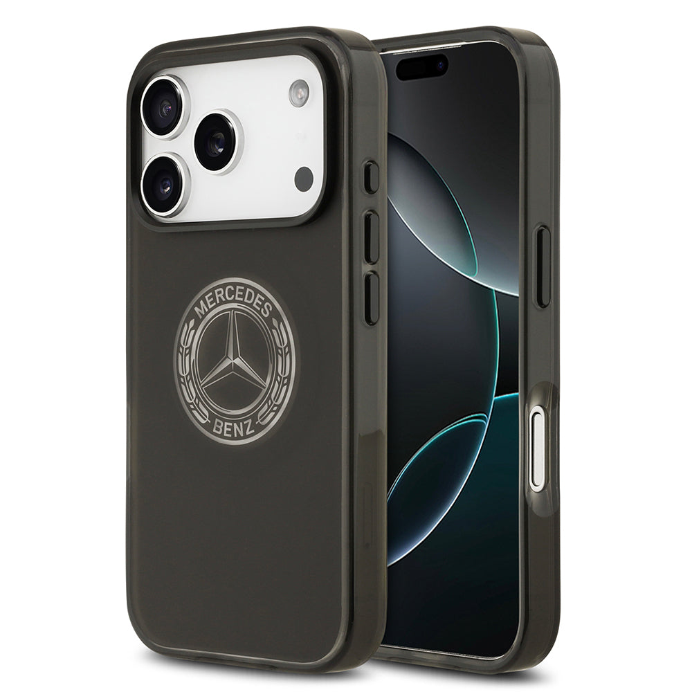 iPhone 17 Pro Kılıf Mercedes Benz Orijinal Lisanslı M-safe Şarj Özellikli Buzlu PC Nostaljik Yıldız Dizayn Kılıf