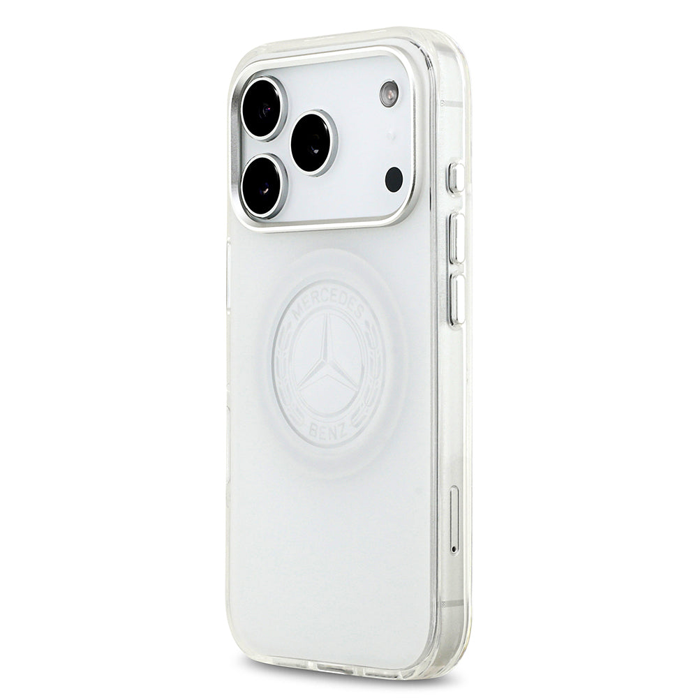 iPhone 17 Pro Kılıf Mercedes Benz Orijinal Lisanslı M-safe Şarj Özellikli Buzlu PC Nostaljik Yıldız Dizayn Kılıf