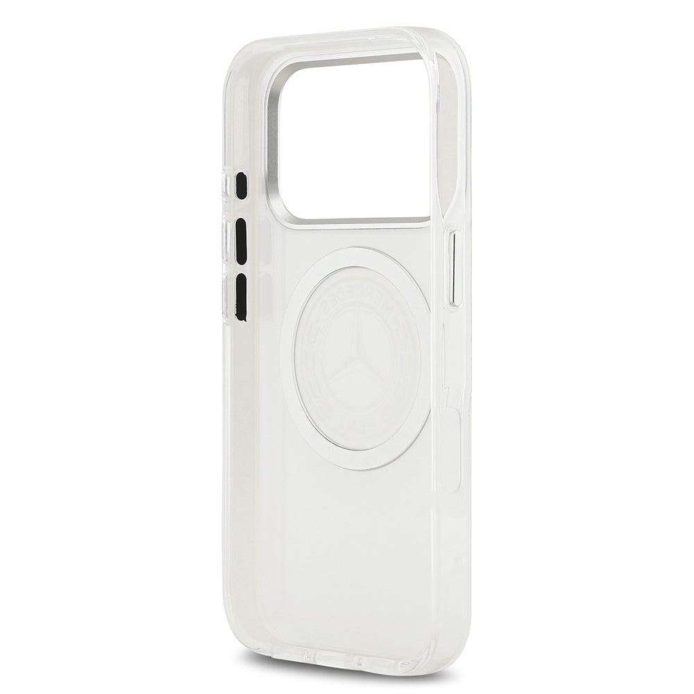 iPhone 17 Pro Kılıf Mercedes Benz Orijinal Lisanslı M-safe Şarj Özellikli Buzlu PC Nostaljik Yıldız Dizayn Kılıf