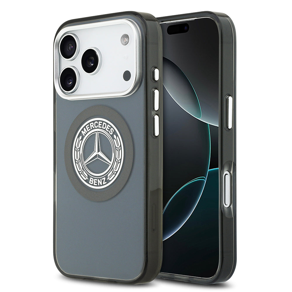 iPhone 17 Pro Kılıf Mercedes Benz Orijinal Lisanslı M-safe Şarj Özellikli Çift Katmanlı PC Nostaljik Yıldız Dizayn Kılıf