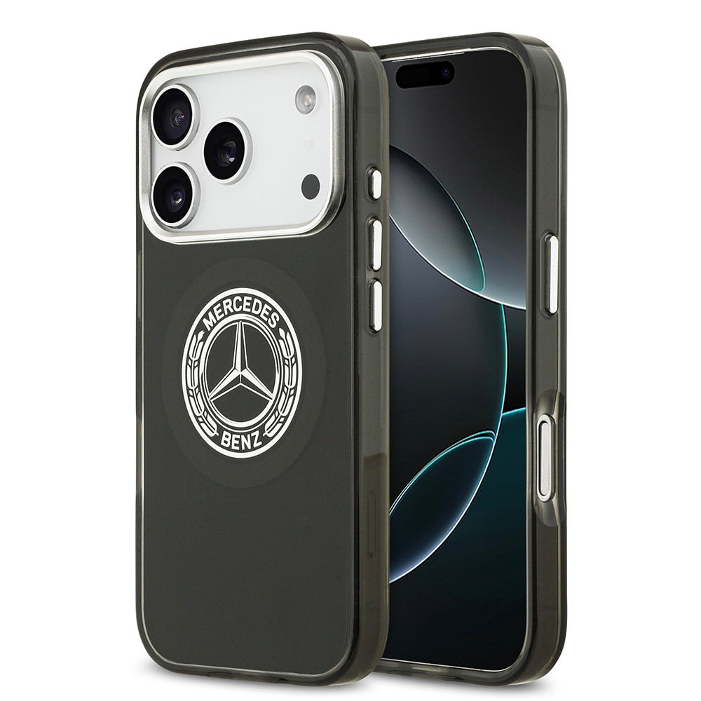 iPhone 17 Pro Kılıf Mercedes Benz Orijinal Lisanslı M-safe Şarj Özellikli Çift Katmanlı PC Nostaljik Yıldız Dizayn Kılıf