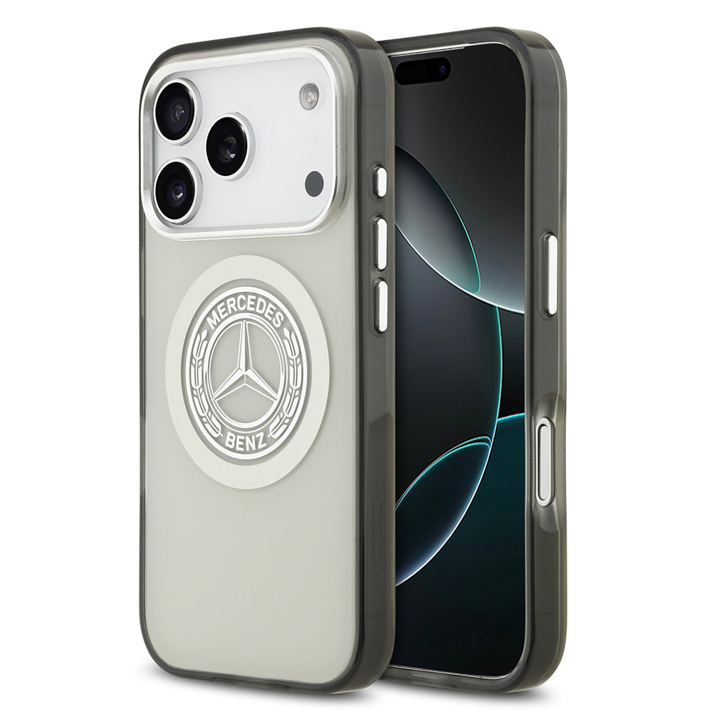 iPhone 17 Pro Kılıf Mercedes Benz Orijinal Lisanslı M-safe Şarj Özellikli Çift Katmanlı PC Nostaljik Yıldız Dizayn Kılıf