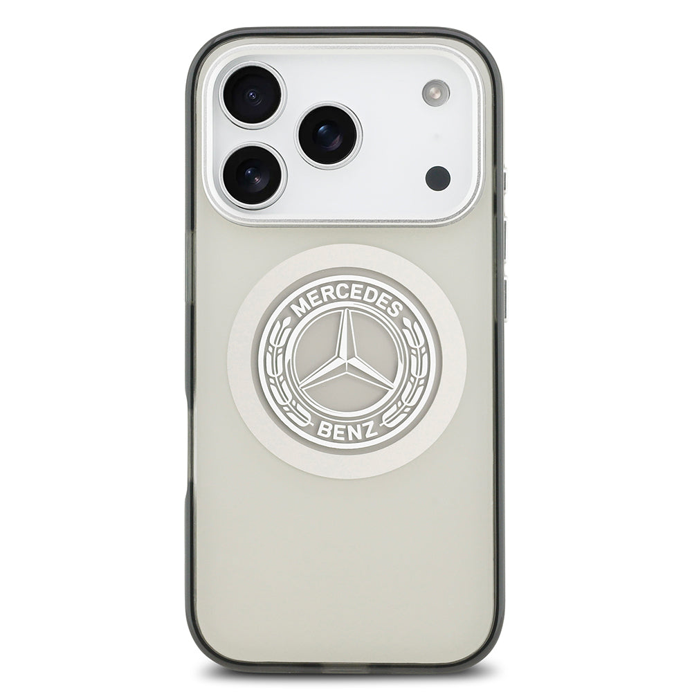 iPhone 17 Pro Kılıf Mercedes Benz OrijinalLisanslı M-safe Şarj Özellikli Çift Katmanlı PC Nostaljik Yıldız Dizayn Kılıf