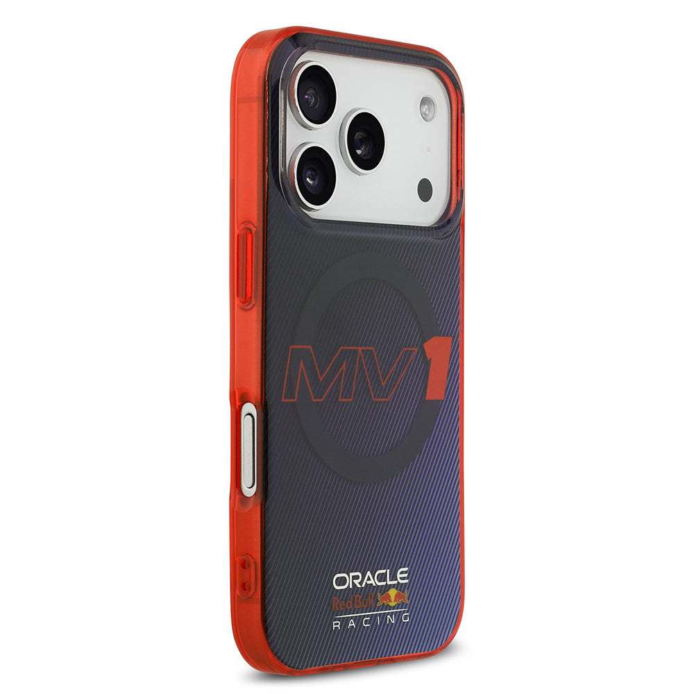 iPhone 17 Pro Kılıf Redbull Orijinal Lisanslı M-safe Şarj Özellikli Çift Katmanlı Çizgi Desenli Sert PC MV Kılıf