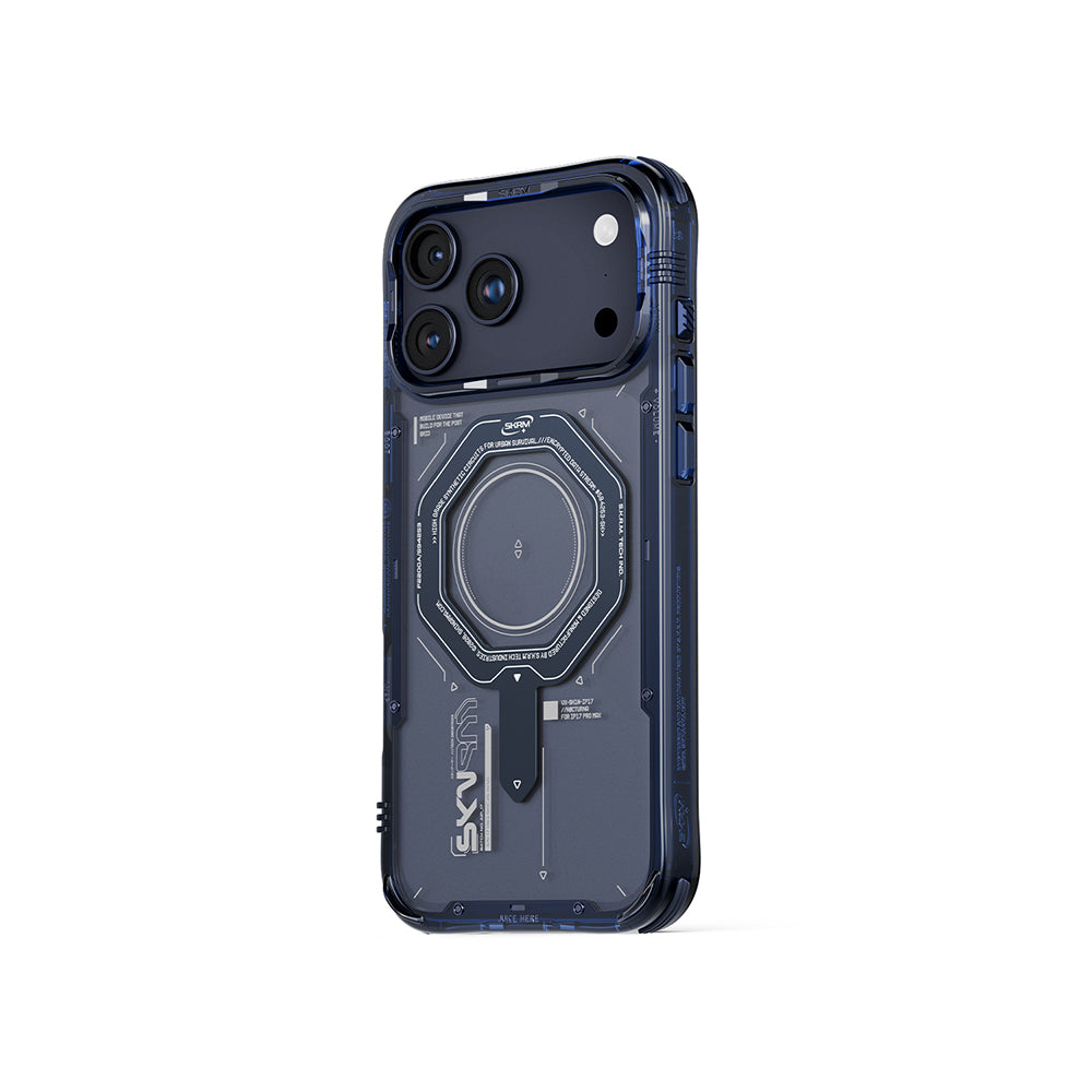iPhone 17 Pro Kılıf SkinArma M-safe Şarj Özellikli Airbag Tasarımlı Magma Kılıf