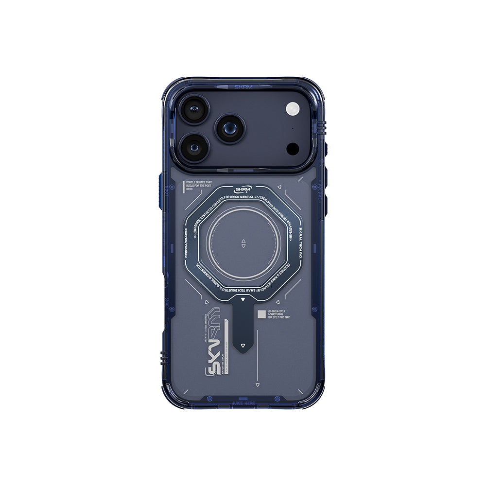 iPhone 17 Pro Kılıf SkinArma M-safe Şarj Özellikli Airbag Tasarımlı Magma Kılıf