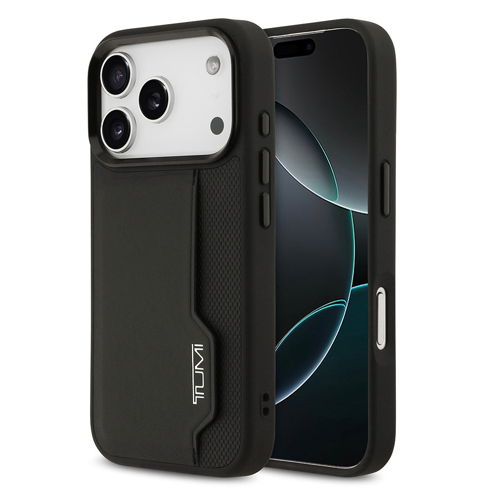 iPhone 17 Pro Kılıf TUMI Orijinal Lisanslı Deri Dikey Kartlıklı Kılıf