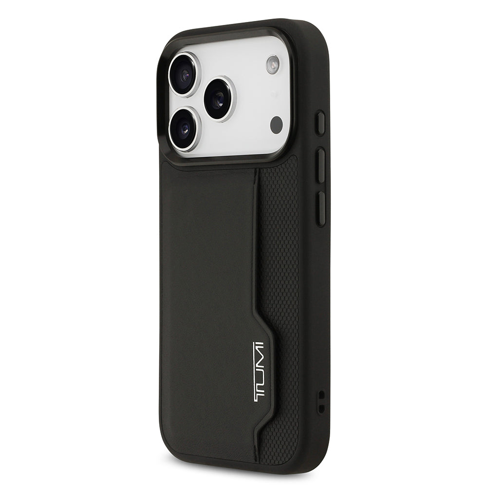 iPhone 17 Pro Kılıf TUMI Orijinal Lisanslı Deri Dikey Kartlıklı Kılıf