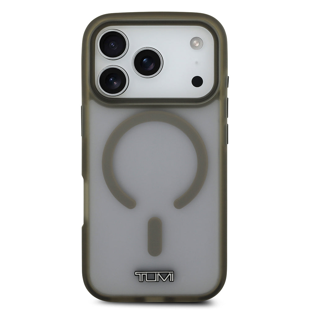 iPhone 17 Pro Kılıf TUMI Orijinal Lisanslı M-safe Şarj Özellikli Buzlu Transparan Kılıf