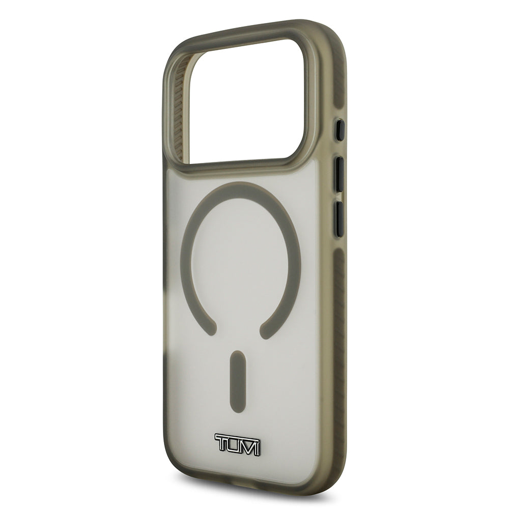 iPhone 17 Pro Kılıf TUMI Orijinal Lisanslı M-safe Şarj Özellikli Buzlu Transparan Kılıf