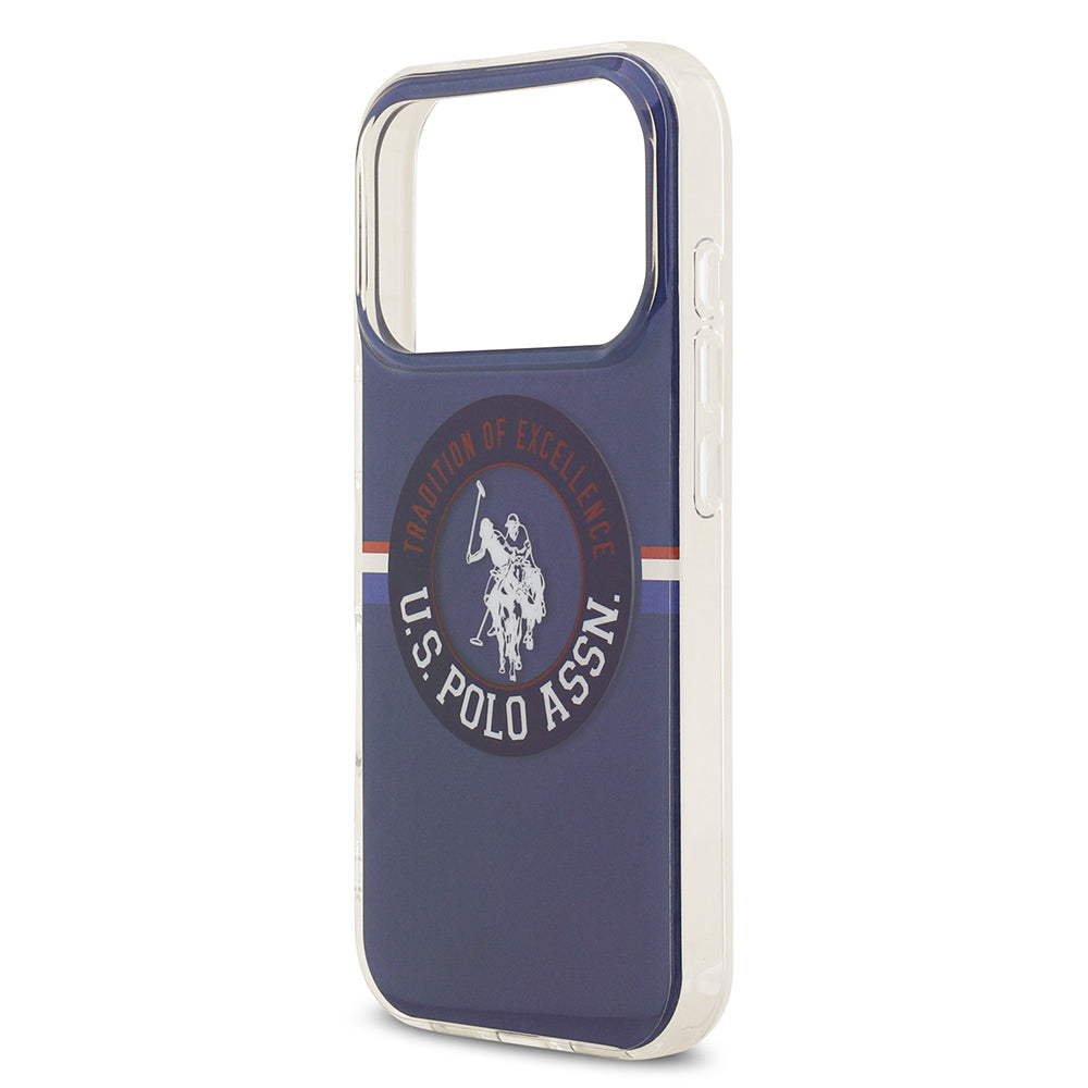 iPhone 17 Pro Kılıf U.S. Polo Assn. Orijinal Lisanslı M-safe Şarj Özellikli IML Stripe Logolu Kılıf
