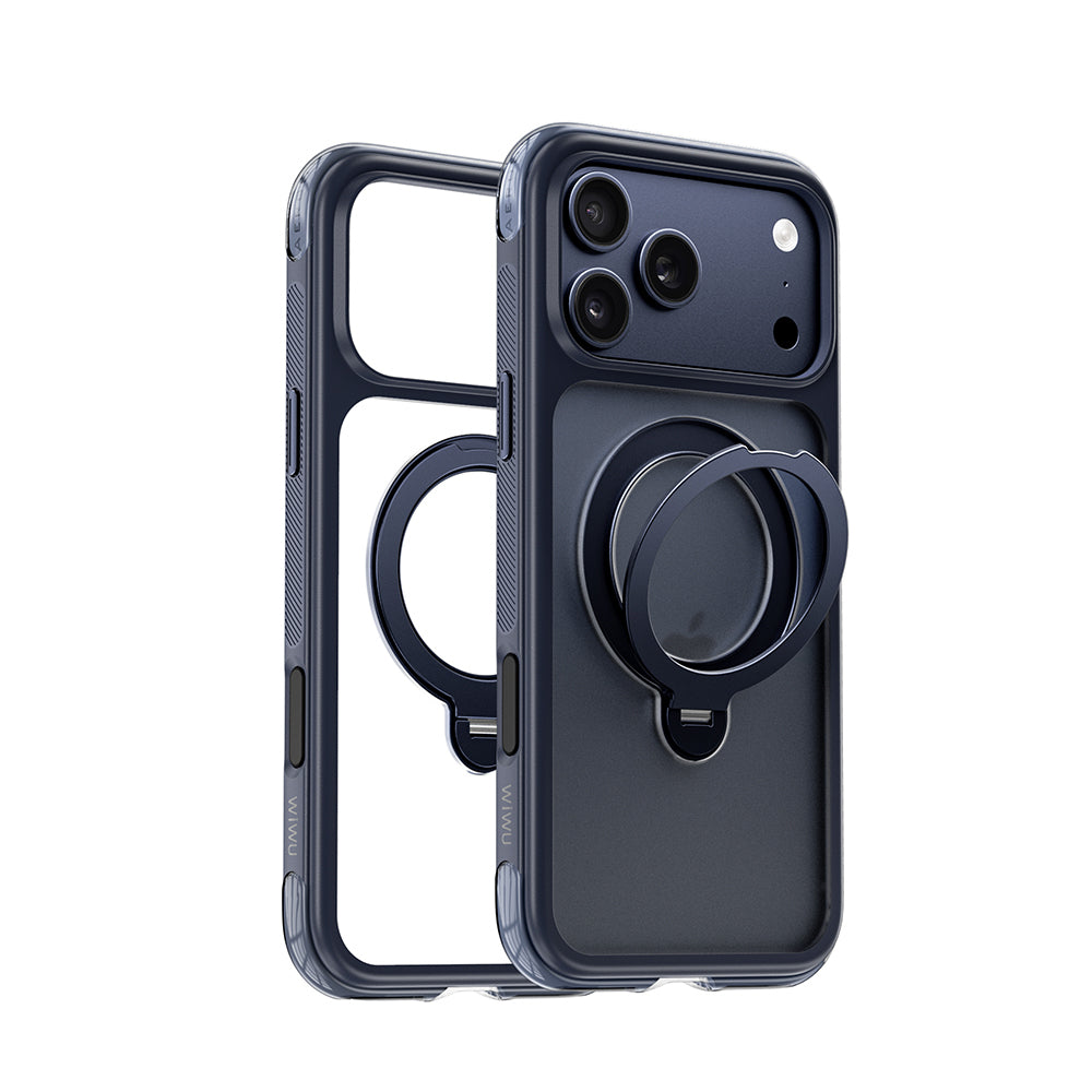 iPhone 17 Pro Kılıf Wiwu AS-203 AeroShield Ultra Serisi M-safe Şarj Özellikli Airbag Tasarımlı Standlı Kılıf