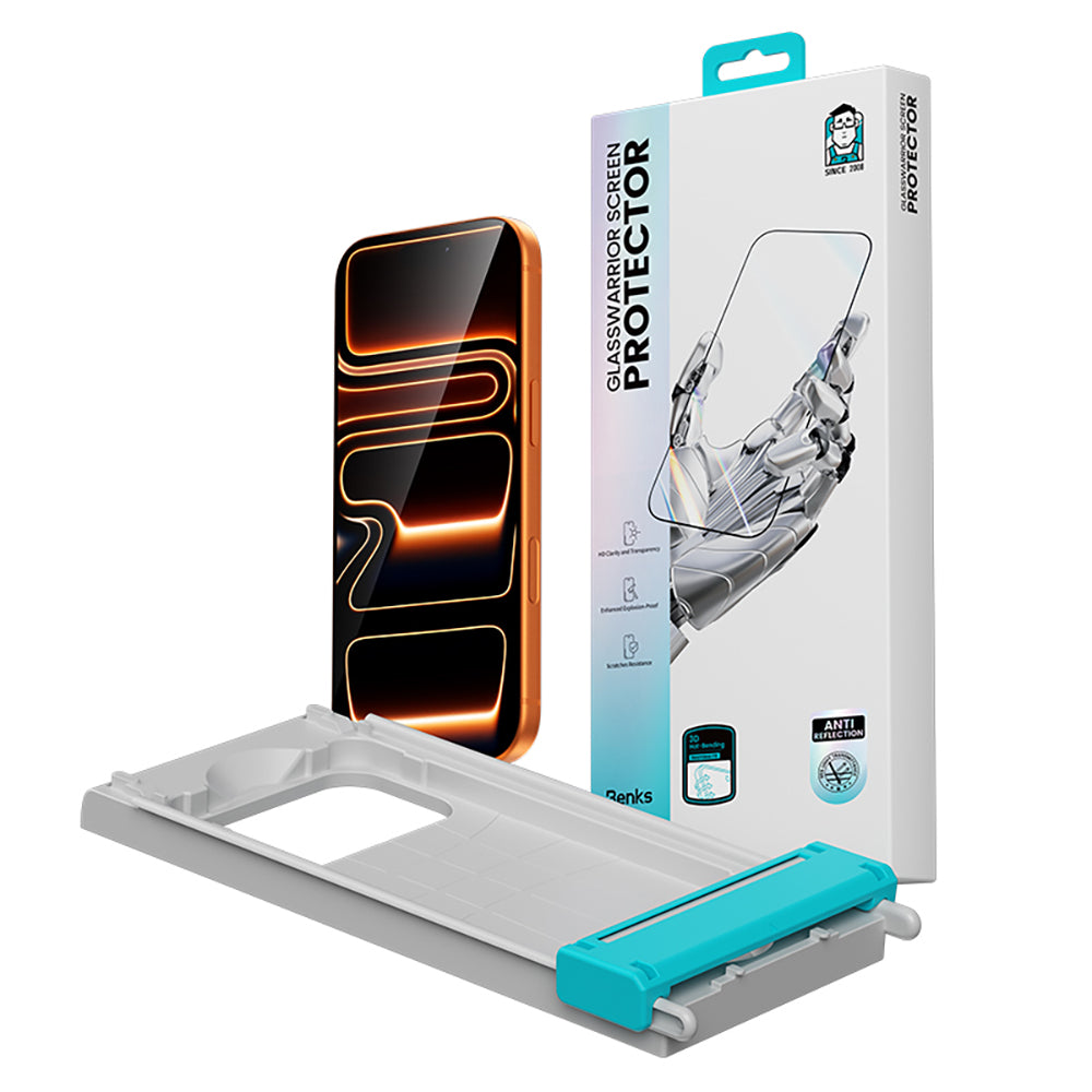 iPhone 17 Pro Max Benks Glass Warrior 2.0 AR-EZFita Cam Ekran Koruyucu + Kolay Uygulama Aparatı