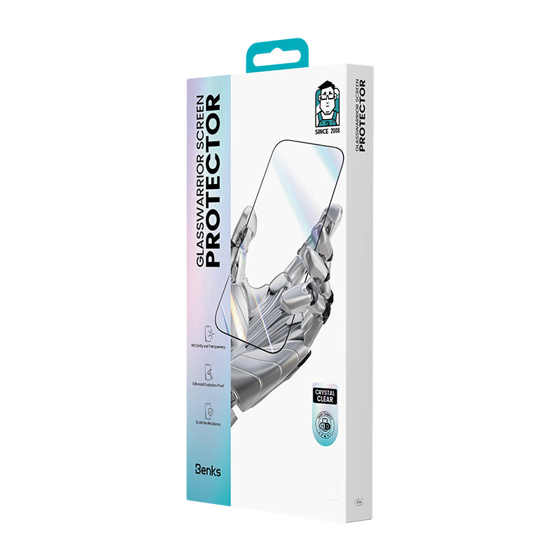 iPhone 17 Pro Max Benks Glass Warrior HD 0.3mm Cam Ekran Koruyucu + Kolay Uygulama Aparatlı