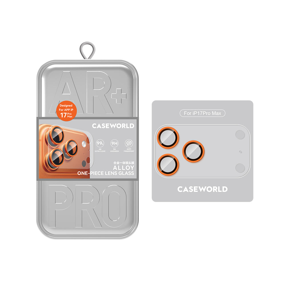 iPhone 17 Pro Max CaseWorld Alloy One-Piece Serisi Anti Reflective Kamera Lens Koruyucu