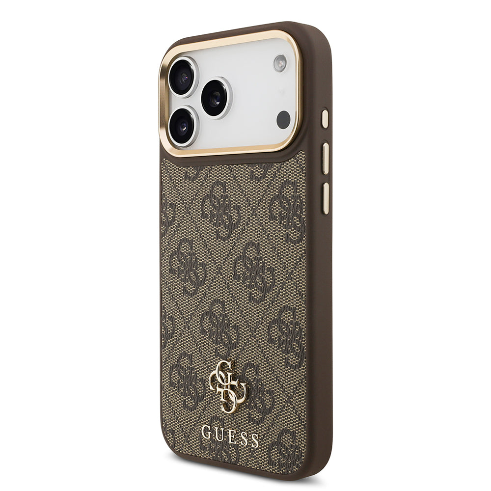 iPhone 17 Pro Max Guess Orijinal Lisanslı 4G ve Yazı Logolu Kılıf + Ekran Koruyucu + Lens Koruyucu 3in1 Aksesuar Seti