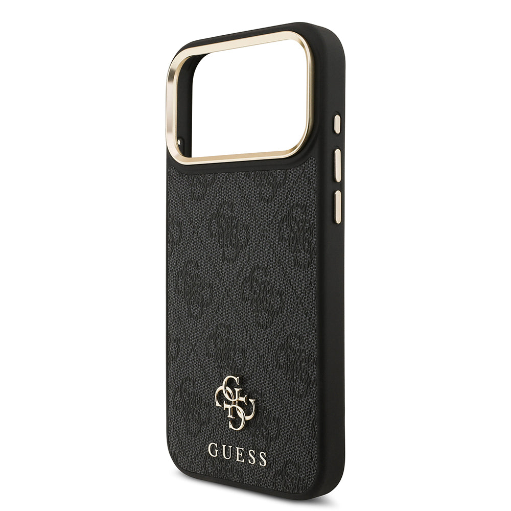 iPhone 17 Pro Max Guess Orijinal Lisanslı 4G ve Yazı Logolu Kılıf + Ekran Koruyucu + Lens Koruyucu 3in1 Aksesuar Seti