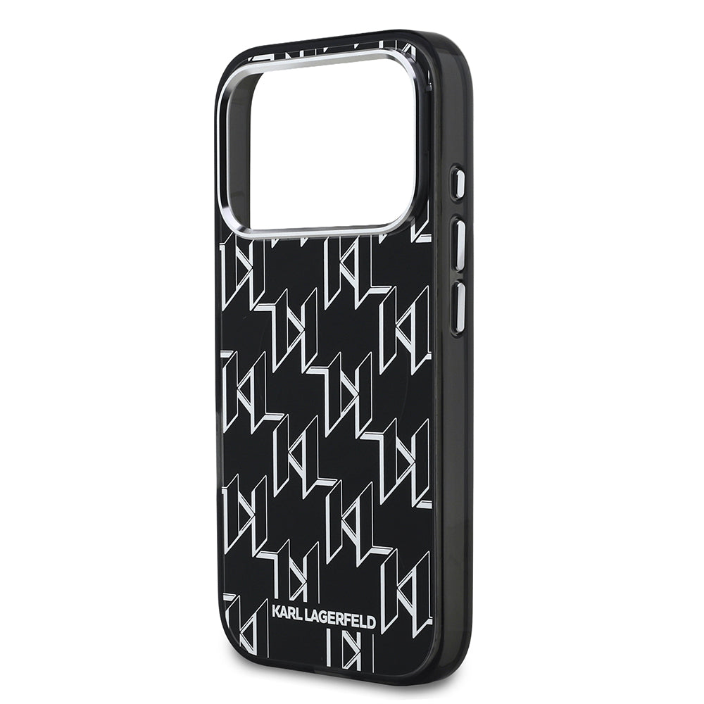 iPhone 17 Pro Max Kılıf Orijinal Lisanslı M-safe Şarj Özellikli Karl Lagerfeld IML Baskılı Monogram Dizayn Kılıf